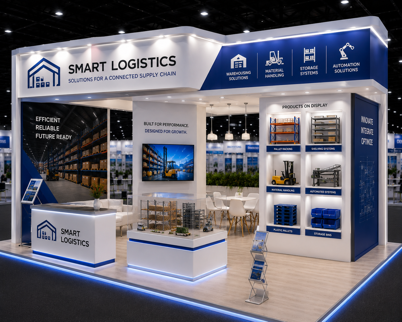 Product Display Exhibition Stands or India Warehousing and Logistics Show